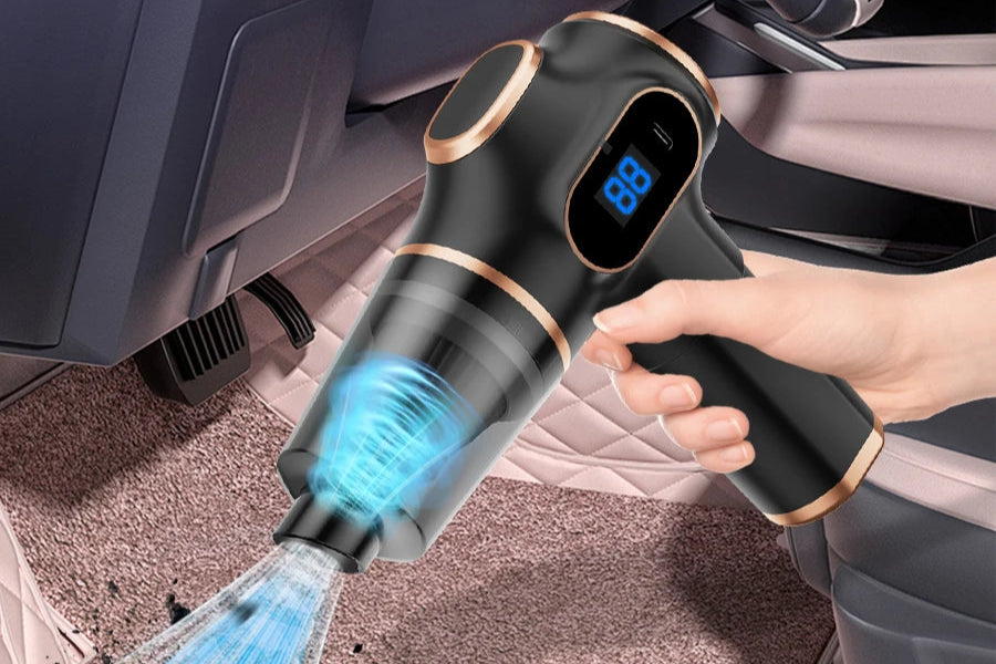 Cordless Vacuum Cleaner – High-Power for Home & Car with LED Display